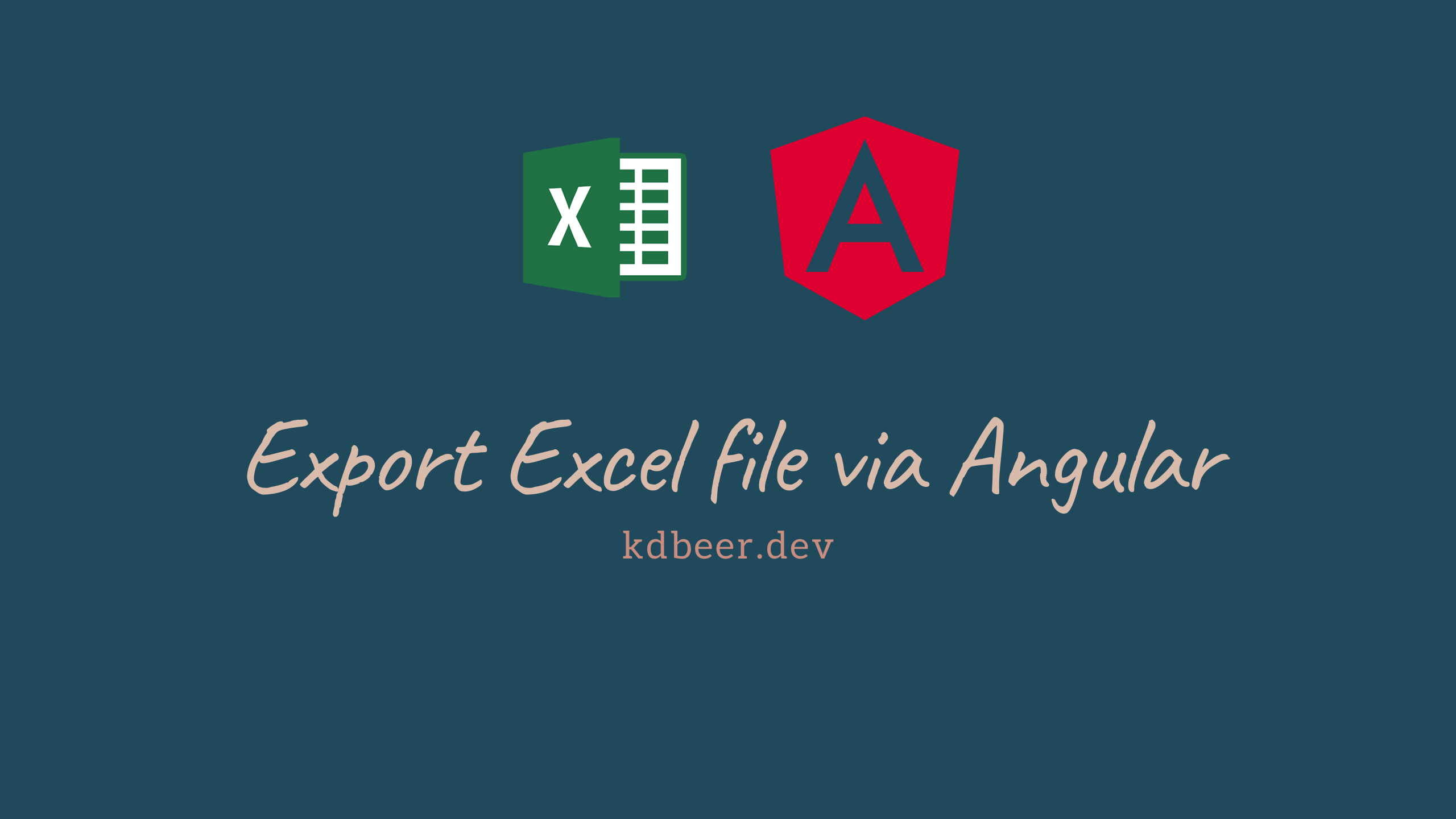 การเขียนไฟล์ Excel ด้วย Angular 9